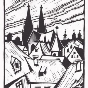 Richard Triebe Kunstdruck Regensburg „Über den Dächern